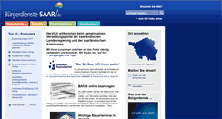 Desktop Screenshot of buergerdienste-saar.de